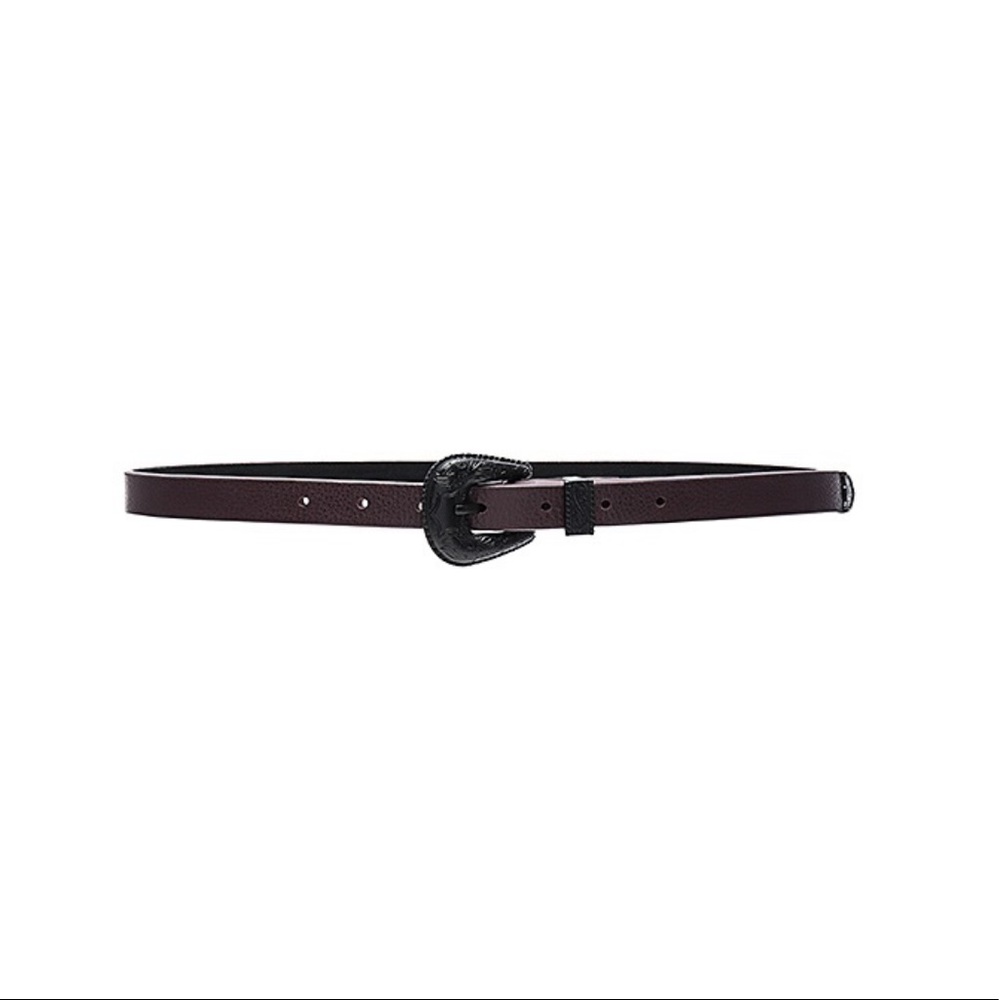 NWT B-Low The Belt ‘Baby Frank’ Leather Hip Belt • oxblood, black • size M